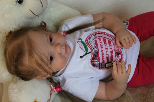 Моя милая Мариночка! Малышка реборн из молда Camille