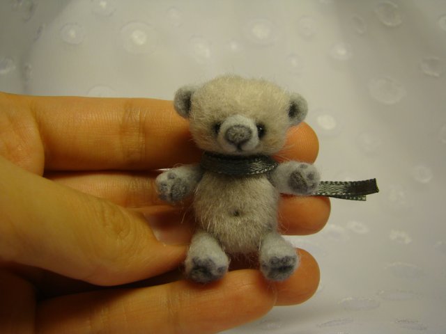 Мишка Бусинка, авторская игрушка Ольги Чернухо (фото 6)