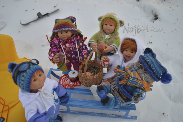 Двое в санках, не считая кота...Вихтели Rosemarie Anna Muller