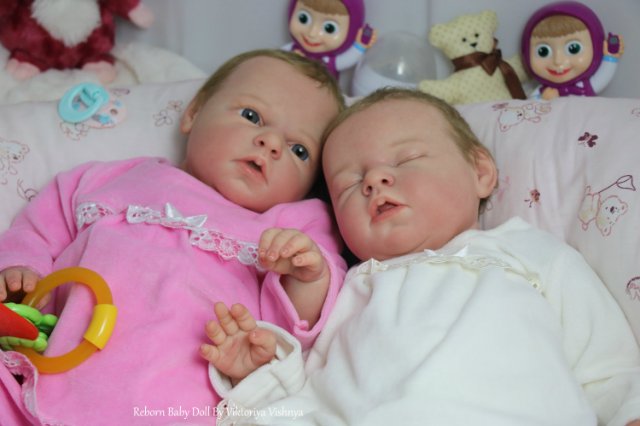 Близняшечки Ноа... Куколки реборн Виктории Вишни