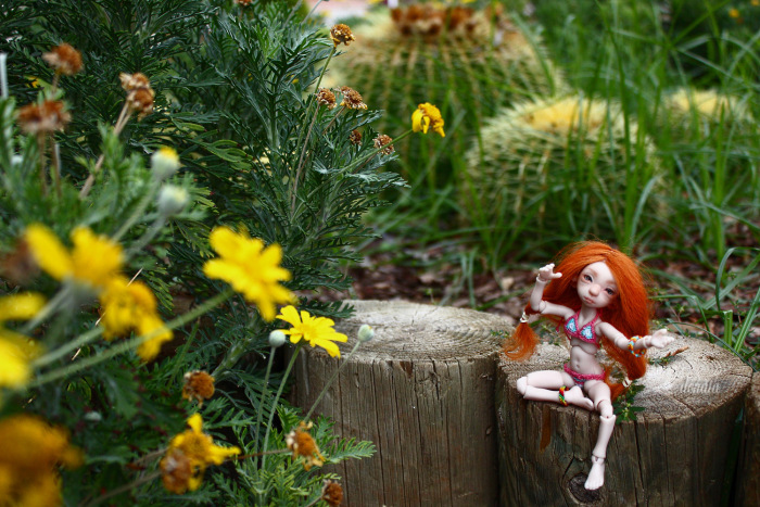 Как Фиби в отпуск съездила. Авторская бжд-мышка Лидии Снуль