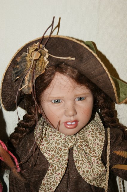 Три осенние принцессы. Коллекционные куклы