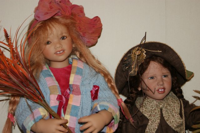 Три осенние принцессы. Коллекционные куклы