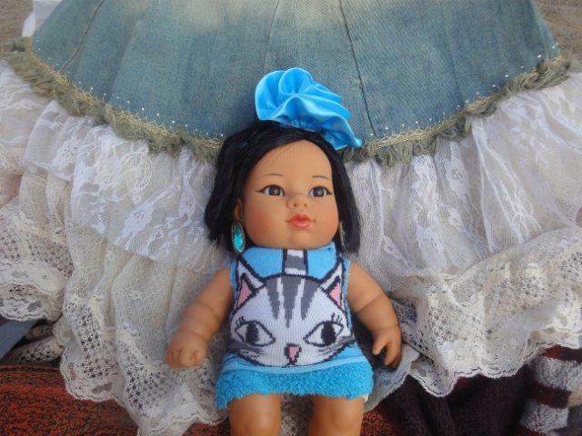Танюшка на пляже. Кукла из Испании фирмы Rauber (фото 2)