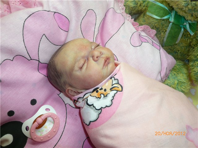 Моя дюймовочка реборн Настенька