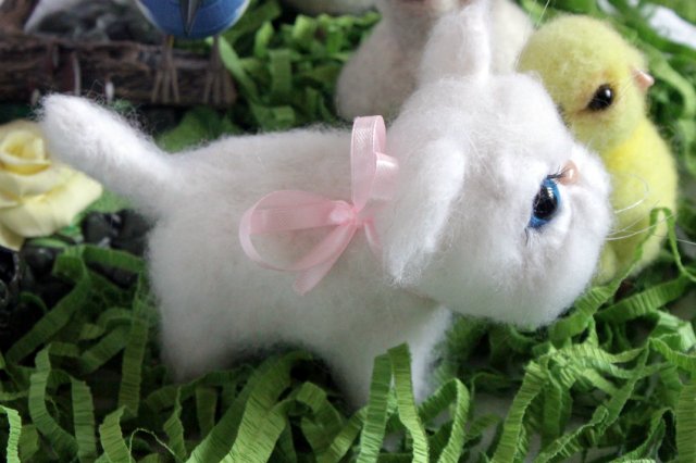 Моя кошечка валянием из шерсти готова