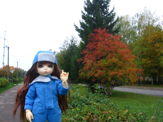 Осенняя прогулка Мини и Мики