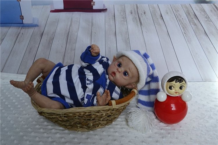 Белокурый гномик реборн — Куклы Реборн (Reborn): работы мастеров (фото 10)