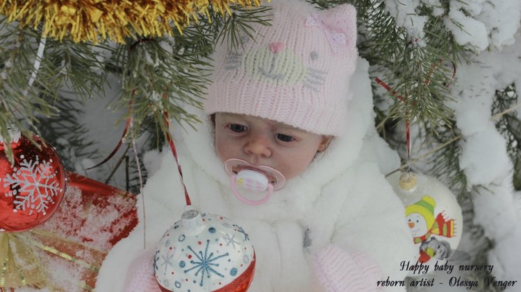 Моё предновогоднее чудо, моя Карлотта. Кукла реборн Олеси Венгер