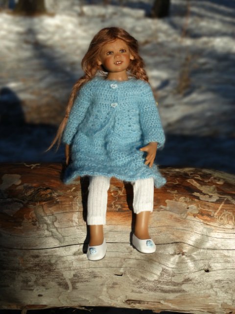 Вязаные платья для Пиппы — Одежда и обувь для кукол своими руками: фото