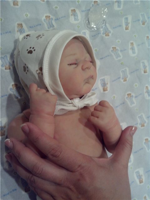 Маленький малыш реборн Андрейка, молд Жульен