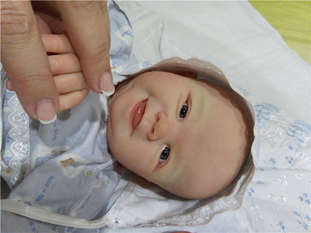 Кукла реборн Улыбашка от Фабера (фото 9)