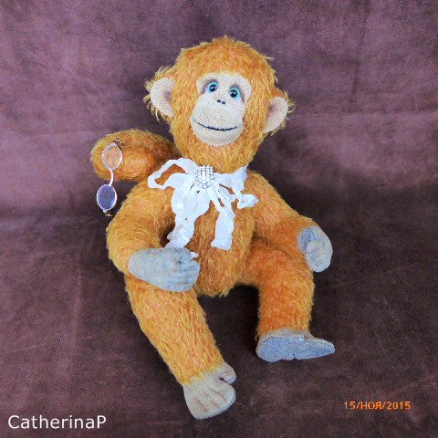 Мартышка и очки — Текстильные игрушки и примитивы: кофейные (фото 9)