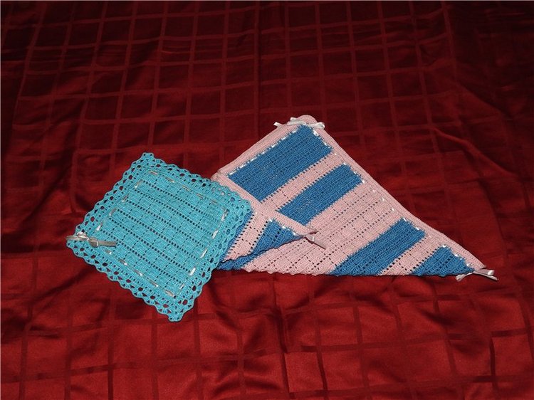 Вязаные пледы крючком для любимых кукол. Часть 2