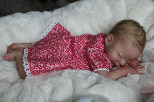 Спящая малышка Рози 2. Куколка реборн Виктории Вишни