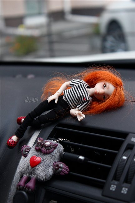 Непоседа Фиби. Авторская бжд-мышка Лидии Снуль (фото 2)