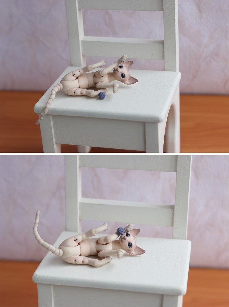 Кот играет с мячиком — Разные куклы BJD (БЖД): редкие бренды