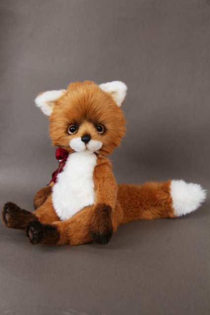 Лисёнок Мика, обладатель шикарного хвоста. Авторская игрушка Татьяны Матляк (фото 4)
