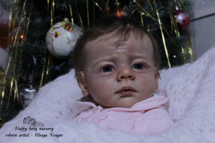 Моё предновогоднее чудо, моя Карлотта. Кукла реборн Олеси Венгер