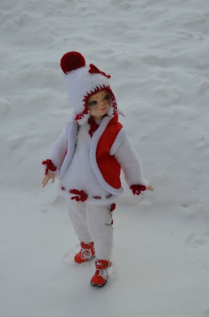 Зима, горка, санки! Авторская шарнирная кукла Коновниной Ольги | Бэйбики Зима, горка, санки! Авторская шарнирная кукла Коновниной Ольги (фото 10)