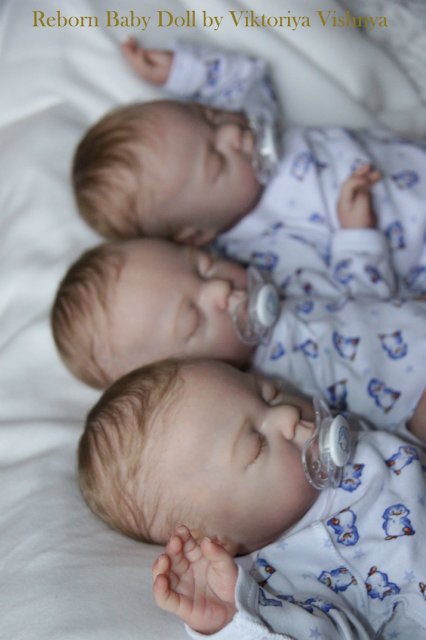 Тройняшки Джошики... Куколки реборн Виктории Вишни (фото 3)