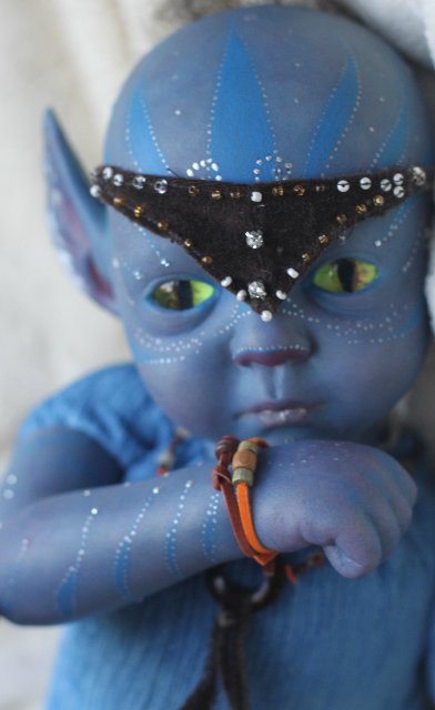 Аватарёнок Вишно (защитник) - кукла от Элины Кудрявцевой