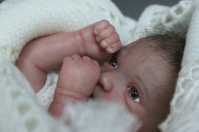 Зая, мини реборн Элины Кудрявцевой