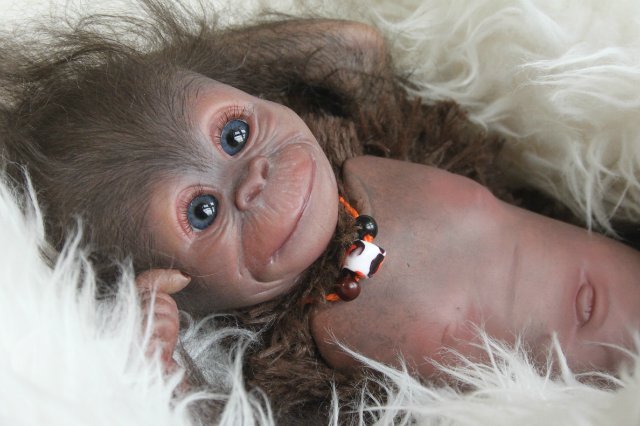 Обезьянка Bindi кукла реборн Элины Кудрявцевой (фото 9)