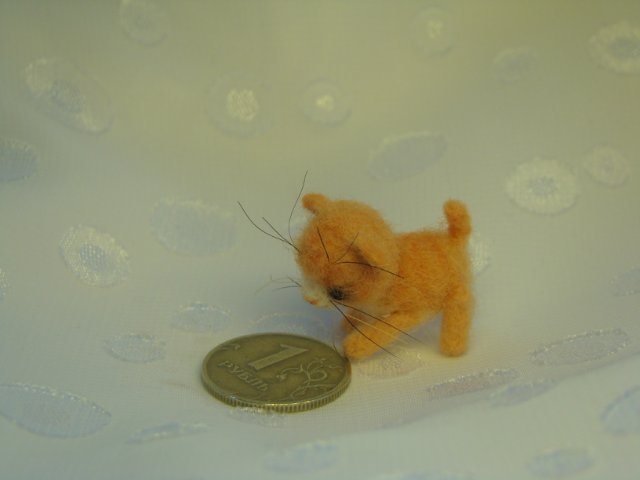 Я тигрёнок, а не киска! Авторская игрушка валянием Ольги Чернухо (фото 6)