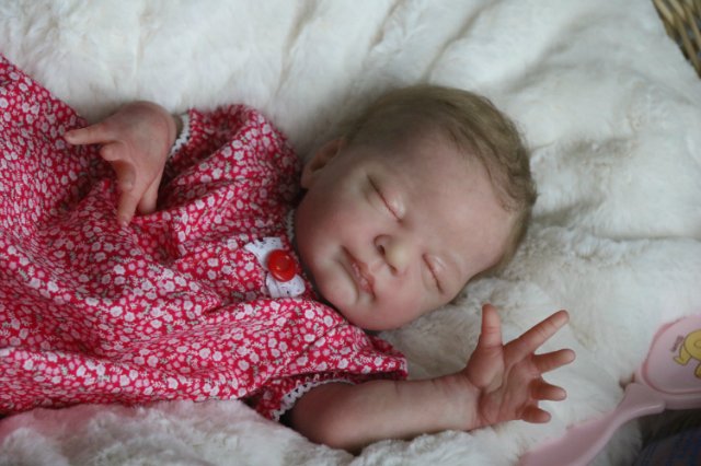 Спящая малышка Рози 2. Куколка реборн Виктории Вишни