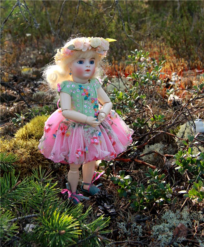 Сказочное Василёво. Реплика антикварной куклы Bébé BRU JNE от автора Branka Schärli (фото 2)