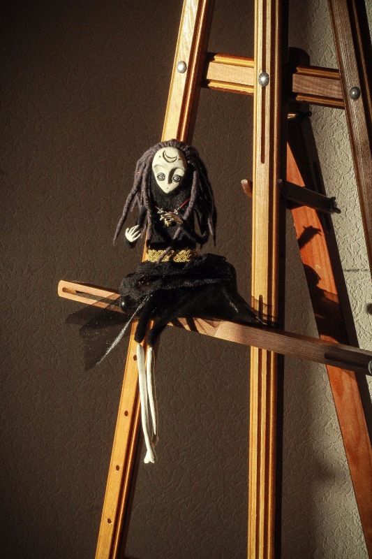 Ночная. Кукла в смешанной технике (фото 2)