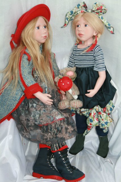 Коллекционные куклы Цвергназе из коллекции 2010 года - Олив и Марошка