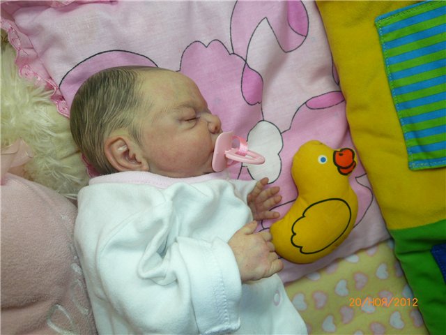 Моя дюймовочка реборн Настенька