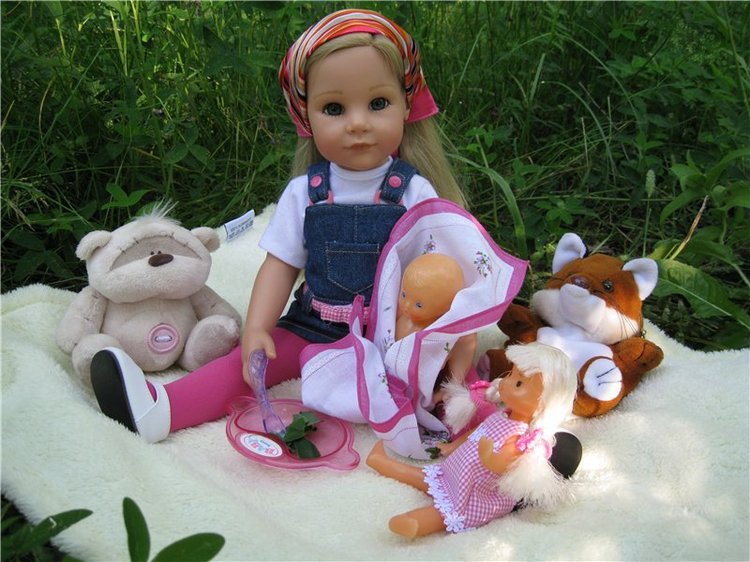 Лесная прогулка с куклой Готц