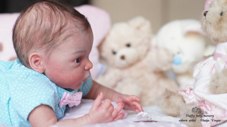 Моя любопытная кроха Лив. Кукла реборн Олеси Венгер