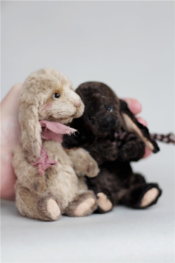 Зайки, авторские игрушки ручной работы Татьяны Матляк (фото 6)