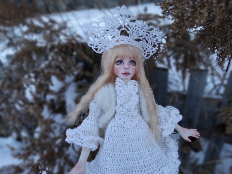 Авторская кукла Снегурочка (фото 9)