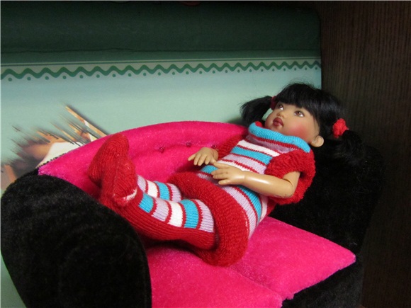 Маленькая история о маленькой девочке. Коллекционная кукла от Helen Kish