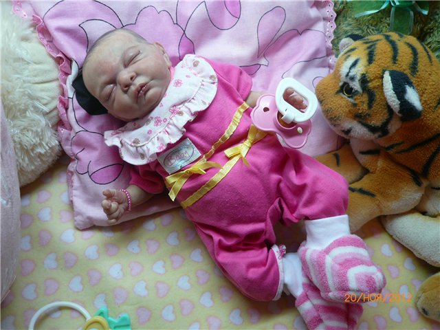 Моя дюймовочка реборн Настенька (фото 4)