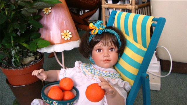 Из коллекции маленьких очаровашек Анны Tиммерман - фарфоровая кукла Orange Blossom