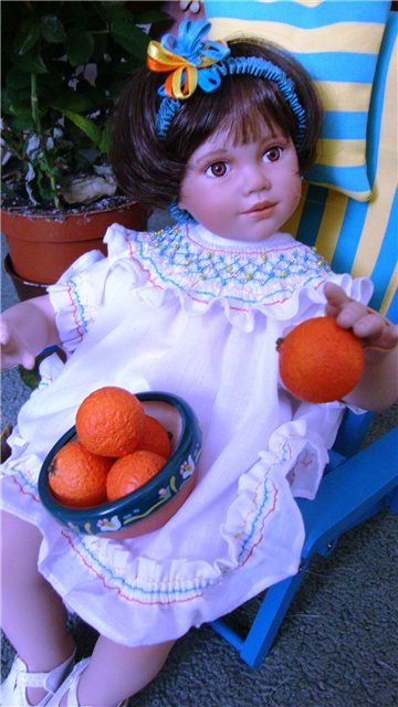 Из коллекции маленьких очаровашек Анны Tиммерман - фарфоровая кукла Orange Blossom