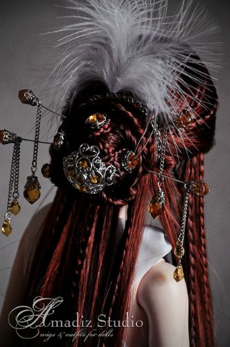 Невероятные парики для кукол БЖД от: Amadiz Studio