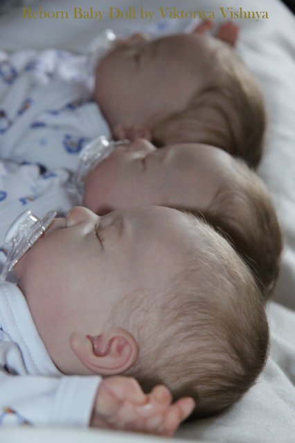 Тройняшки Джошики... Куколки реборн Виктории Вишни (фото 7)