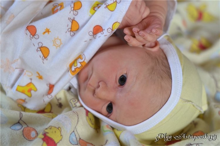 Кукла реборн Mathis от Gudrun Legler, художник Ольга Астаповская (фото 4)