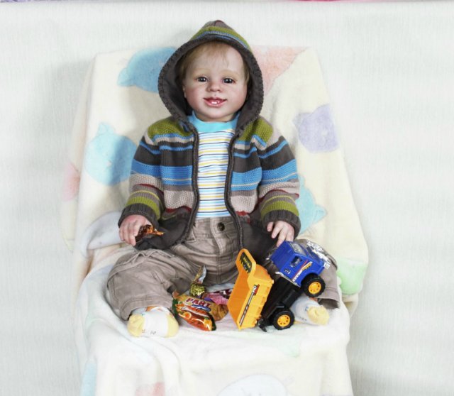 Улыбашка Сенечка, куклы реборн Ольги Коновниной (фото 5)