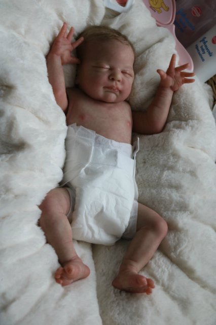 Спящая малышка Рози 2. Куколка реборн Виктории Вишни