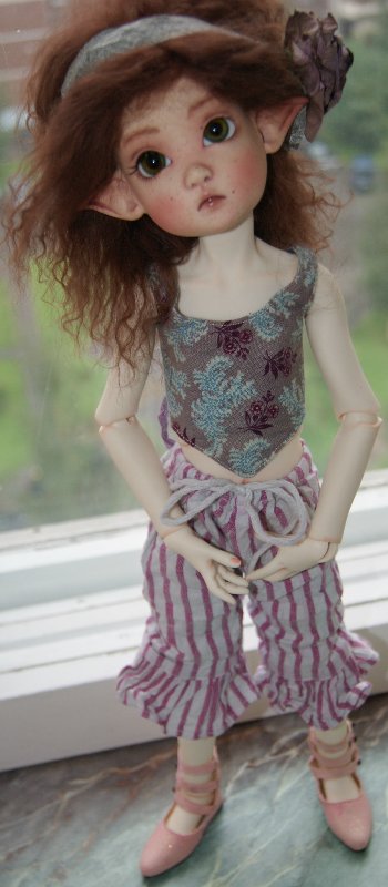 Ошеломительная эльфийка Аннабель - ООАК handsculpted doll by Kaye Wiggs (фото 6)