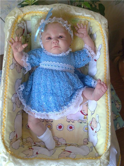 Новая вязалочка для малышки-реборн (фото 4)