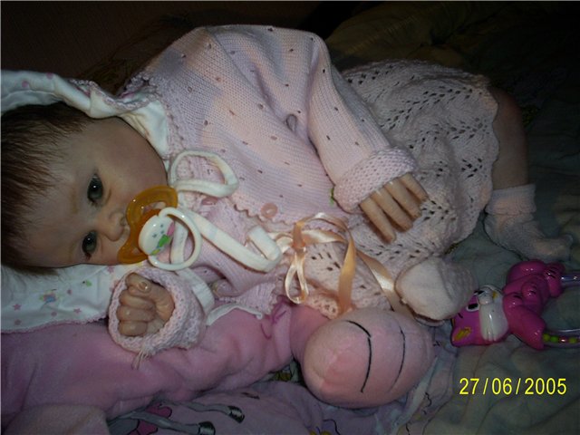 Мой первый вязальный опыт,после долгого перерыва... Для куклы реборн